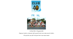 Desktop Screenshot of club40.be