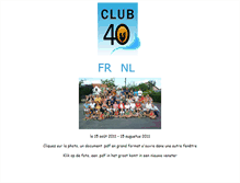 Tablet Screenshot of club40.be